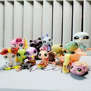 Littlest Pet Shop Garden Friends Set of 11 Birds Frog Bunny Turtle Ladybug LPS